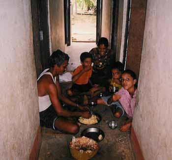 Duwadi Family Eating Jackfruit